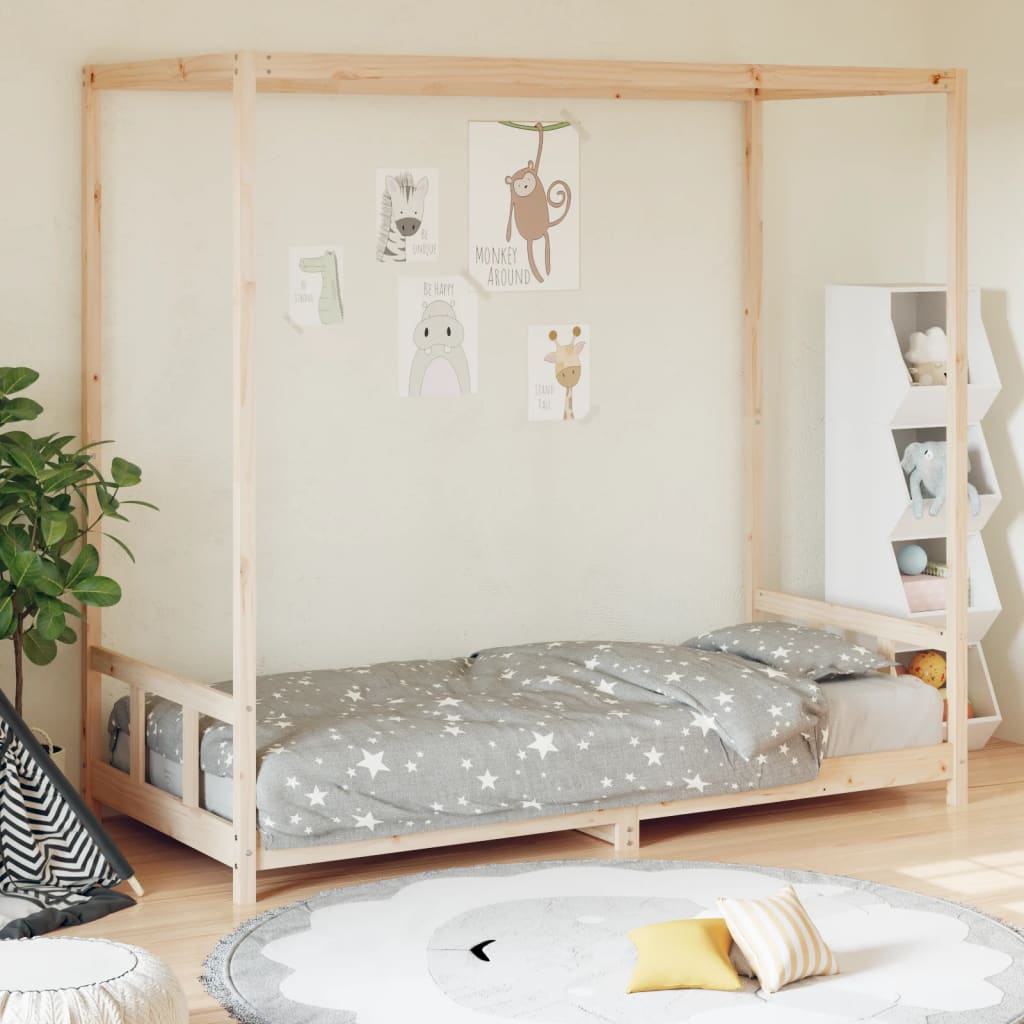 Kinderbett aus massivem Kiefernholz