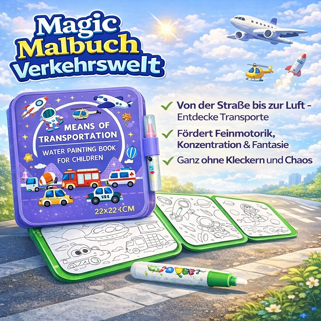 MagicMalbuch - kreatives Kinder Wassermalbuch