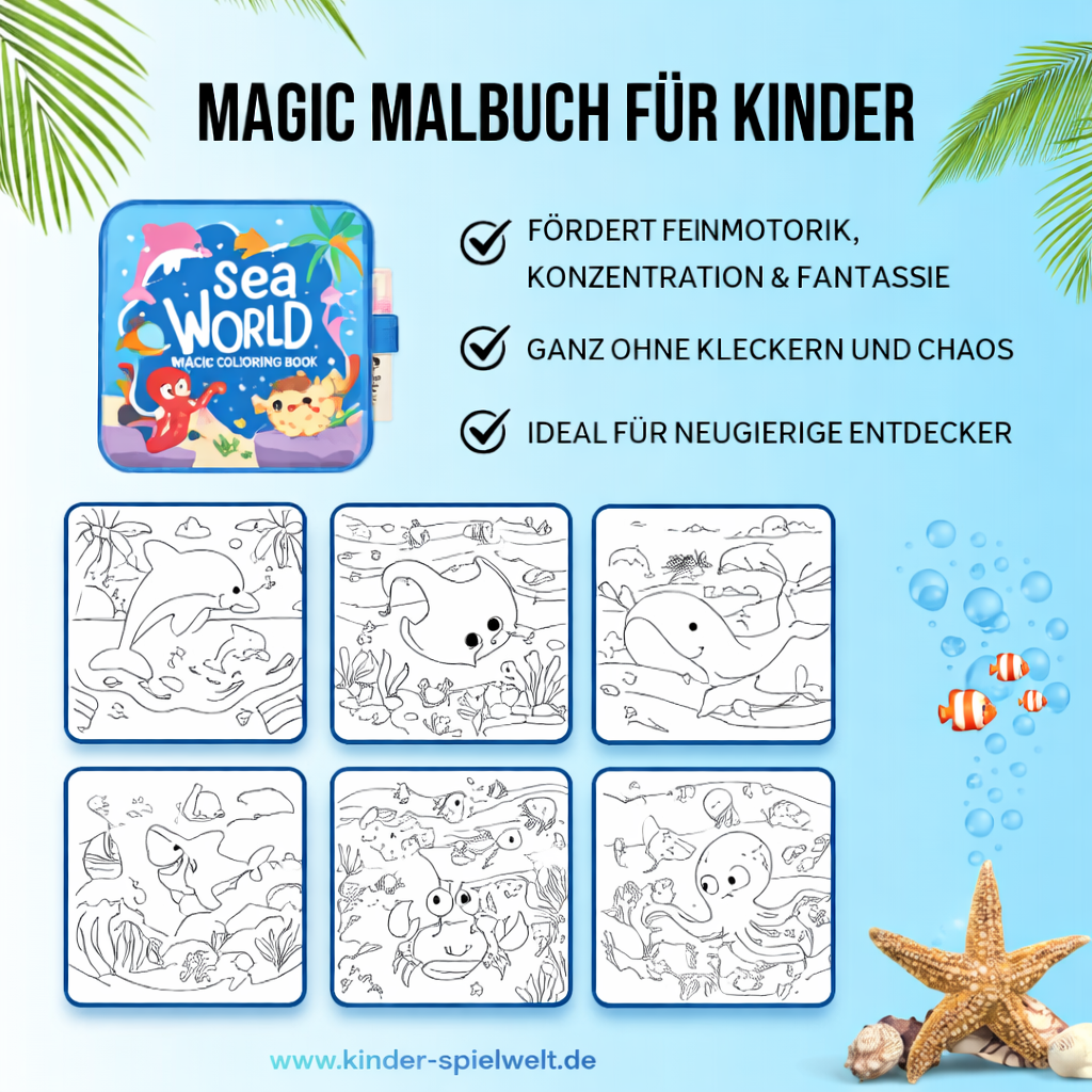 MagicMalbuch - kreatives Kinder Wassermalbuch