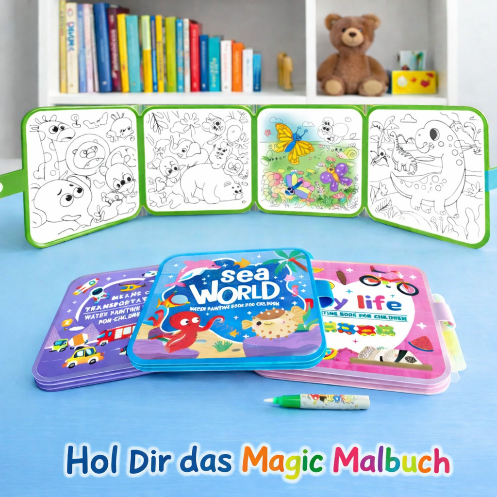 MagicMalbuch - kreatives Kinder Wassermalbuch