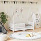 Kinderbett aus massivem Kiefernholz – Natur – 70 x 140 cm