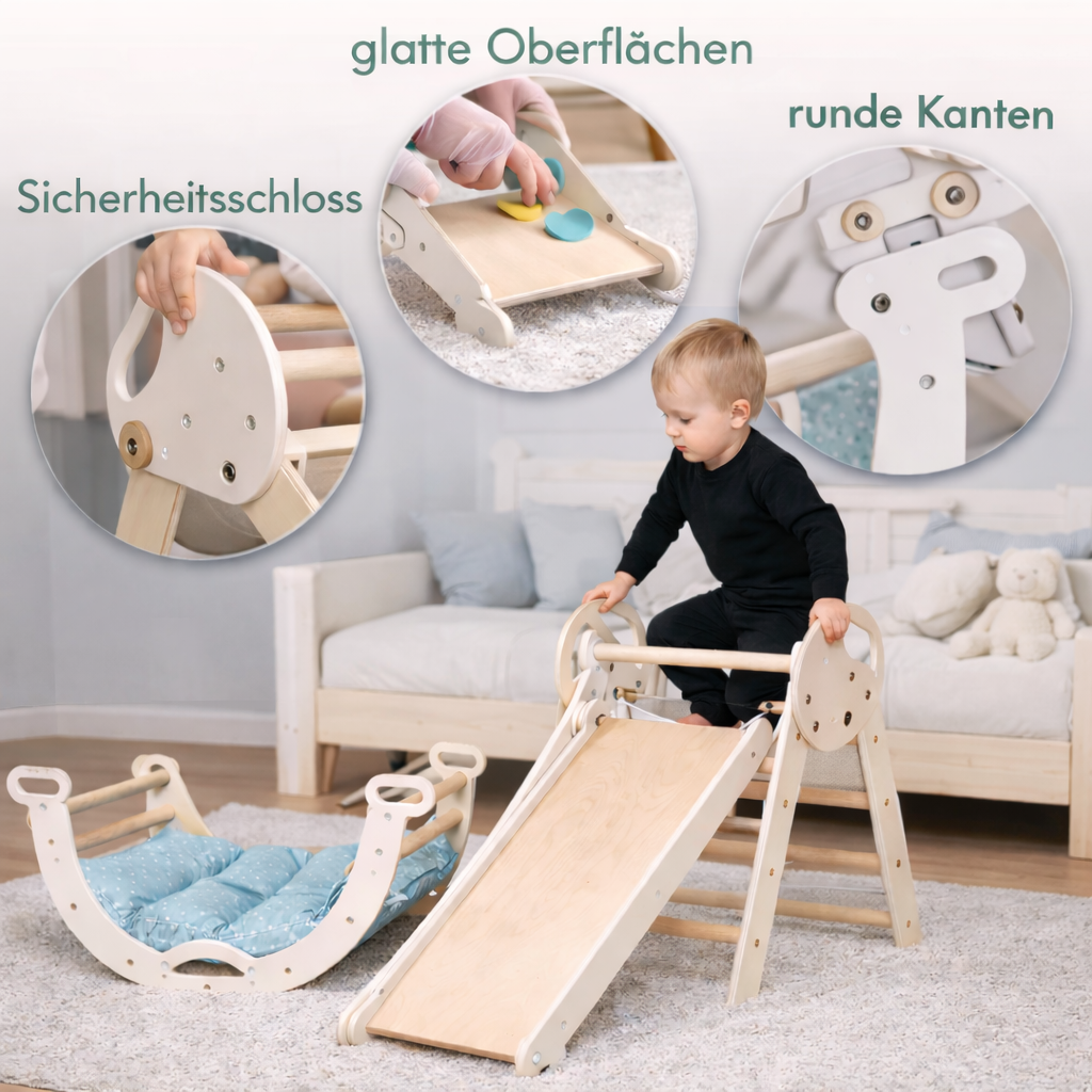 Montessori Kletterabenteuer 4in1 – (Für Babys & Kleinkinder 1–3 Jahre)