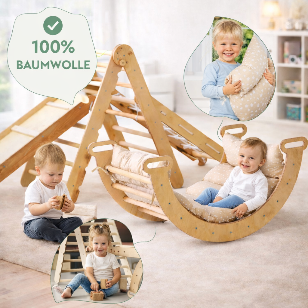Montessori Kletterabenteuer 5in1 -  Beige (Kinder 1-7 Jahre)