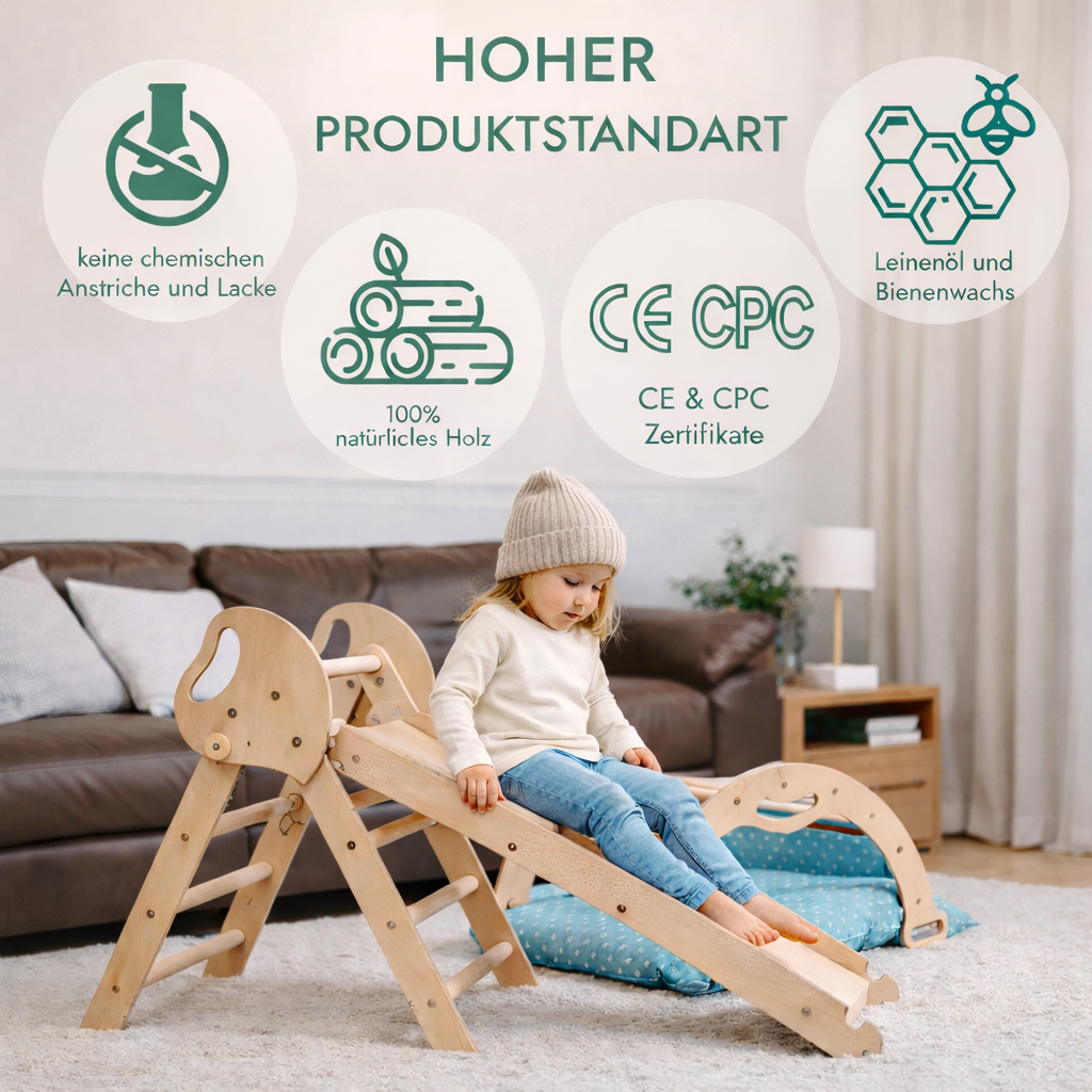 Montessori Kletterabenteuer 4in1 – (Für Babys & Kleinkinder 1–3 Jahre)