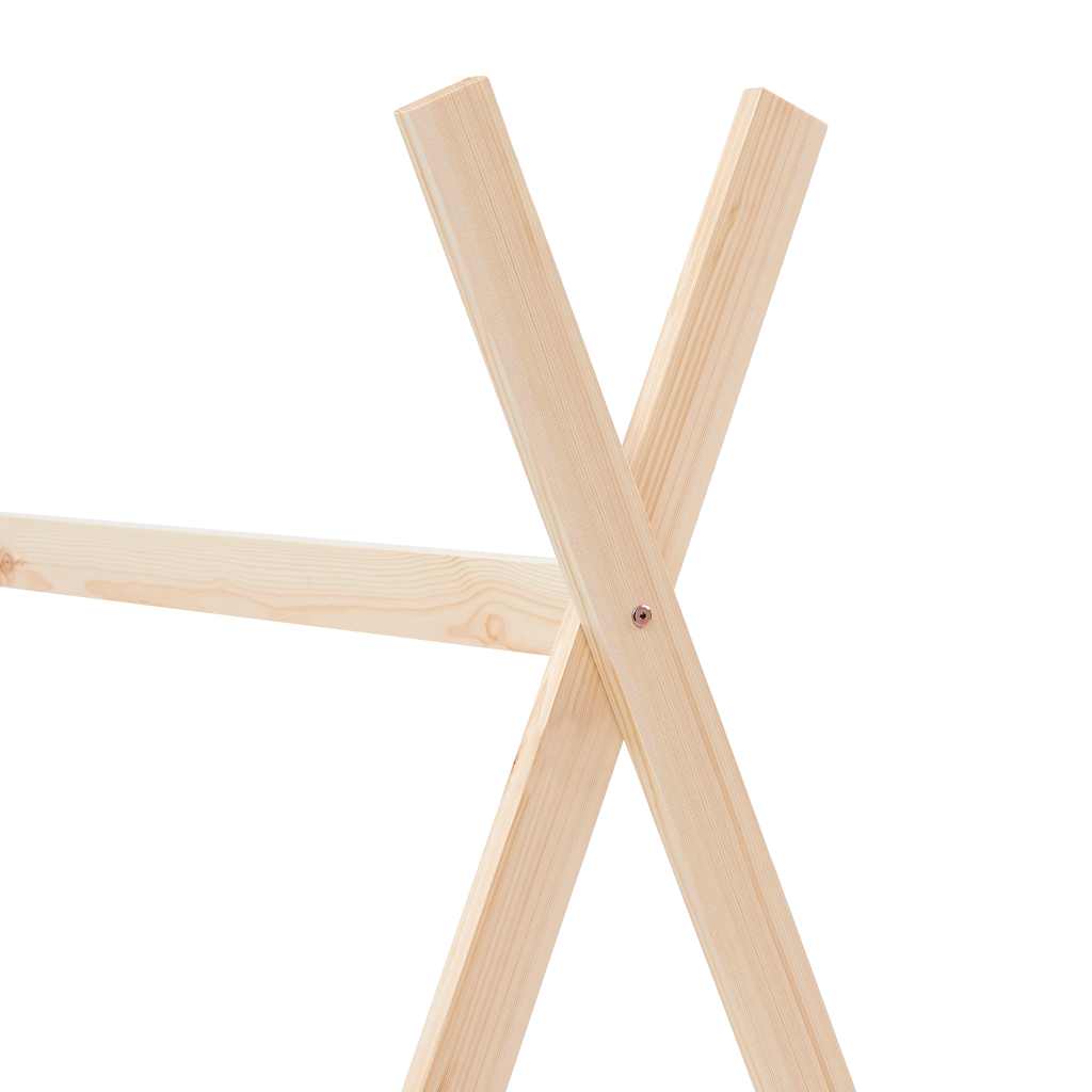 Montessori Hausbett für Kinder aus massivem Kiefernholz