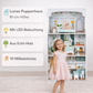 Lunas Holz Puppenhaus mit LED-Beleuchtung