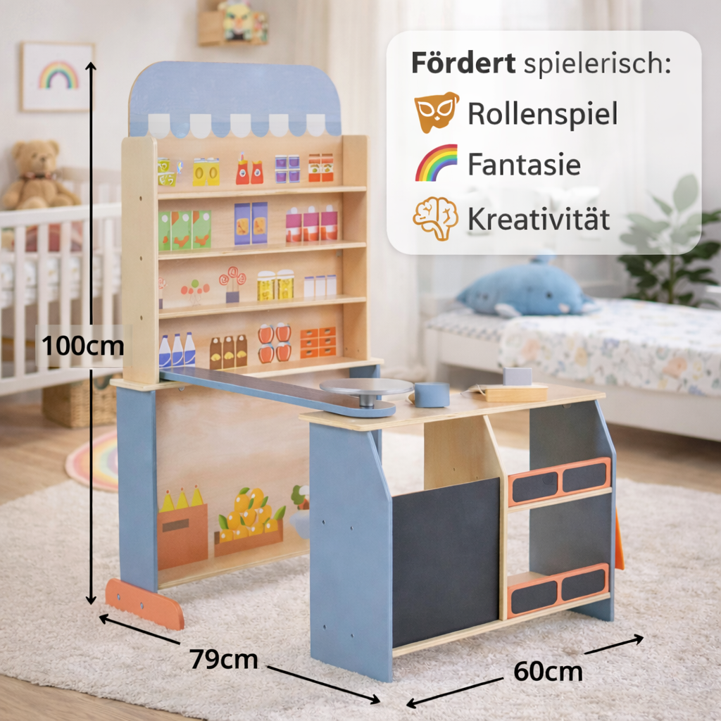 Mein erster Holz-Supermarkt