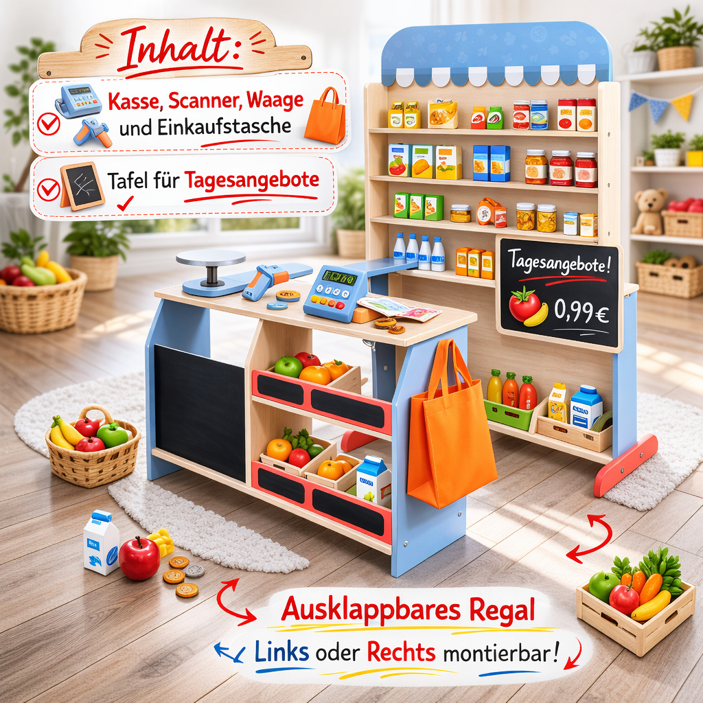 Mein erster Holz-Supermarkt