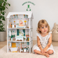 Lunas Holz Puppenhaus mit LED-Beleuchtung