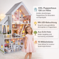 XXXL Holz Puppenhaus Liselle mit LED-Beleuchtung