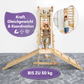 Kinder Abenteuer-Spielplatz 7in1: Sprossenwand + Kletterstange + Schaukelset + Rutsche + Kletterrampe