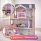 Emily Villa – XXXL Holz Puppenhaus mit LED-Beleuchtung